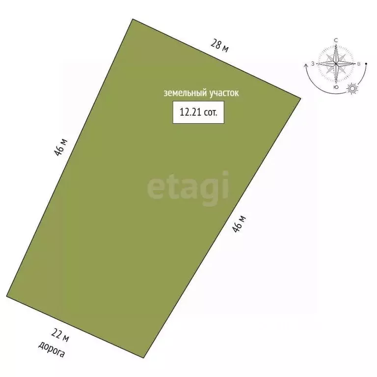 Участок в Тюменская область, Тюменский муниципальный округ, д. Якуши, ... - Фото 2