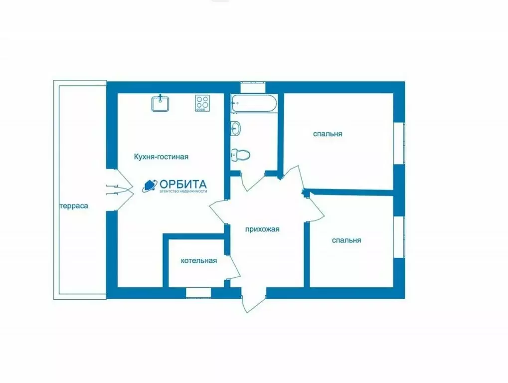 Дом в Тюменский муниципальный округ, село Каменка (73 м) - Фото 1