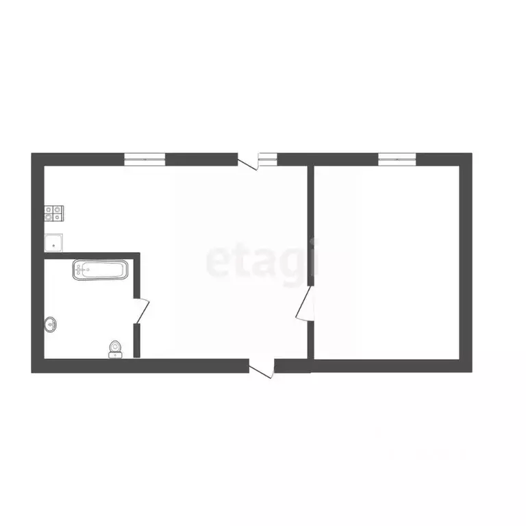 2-к кв. Ульяновская область, Ульяновск Камышинская ул., 89А (44.4 м) - Фото 1