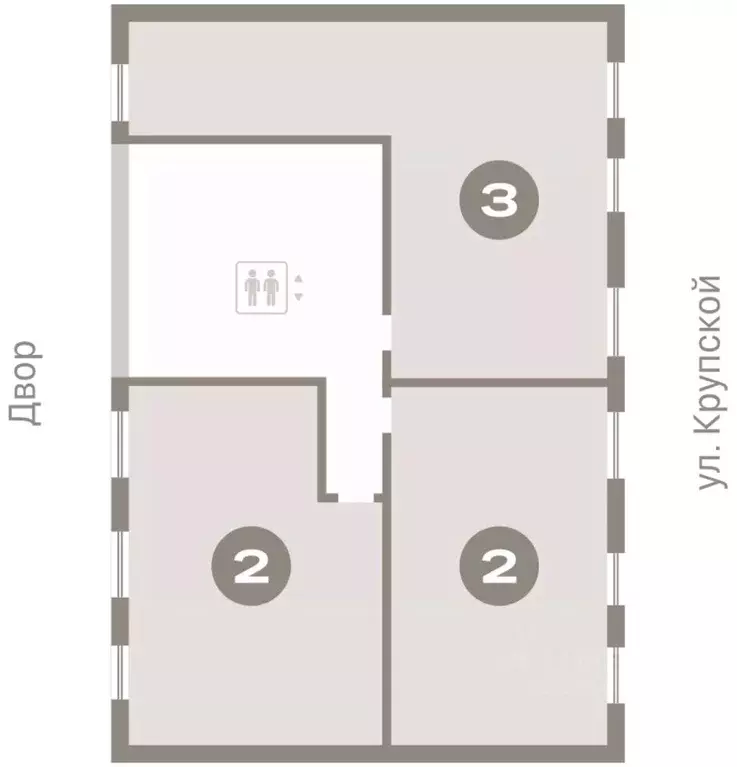2-к кв. Омская область, Омск  (65.43 м) - Фото 1