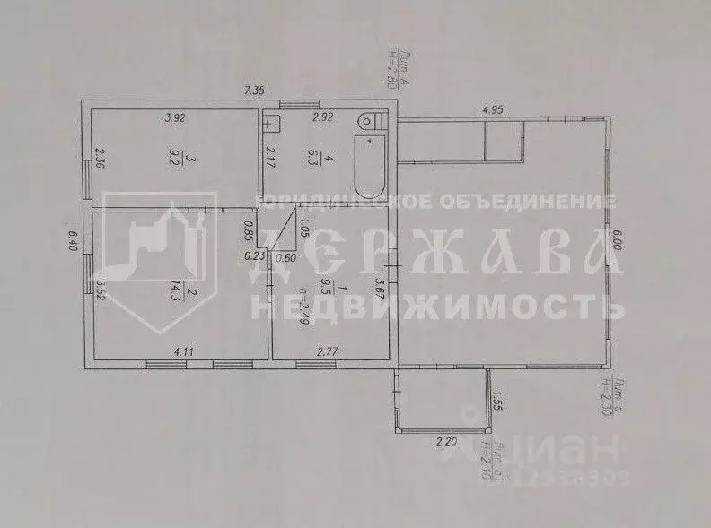 Дом в Кемеровская область, Топки Алма-Атинская ул. (40 м) - Фото 2