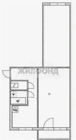 2-к. квартира, 44,4 м, 2/5 эт. - Фото 0