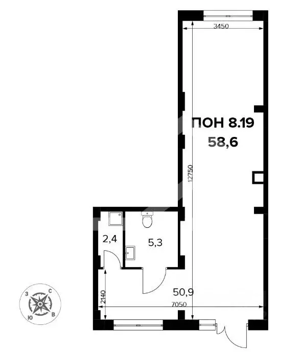 Торговая площадь в Москва Ленинградское ш., 228к1 (59 м) - Фото 2