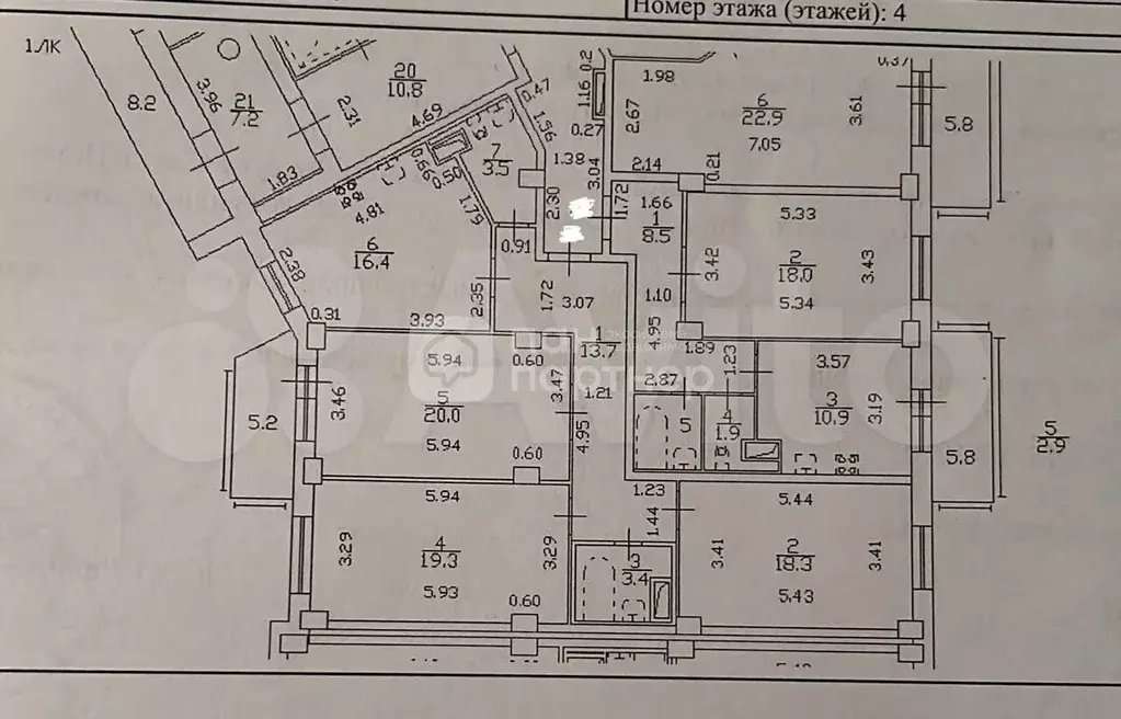 3-к. квартира, 100 м, 4/24 эт. - Фото 0