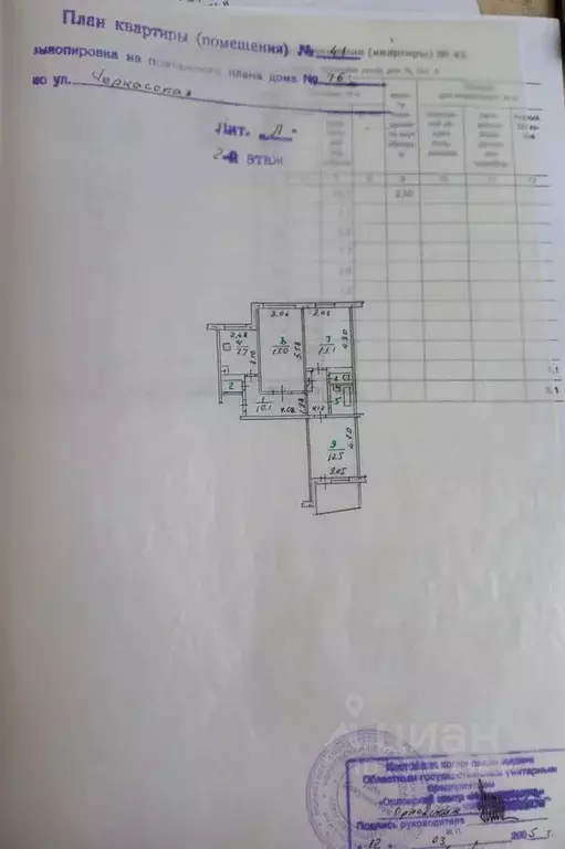 3-к кв. Орловская область, Орел Черкасская ул., 76 (65.0 м) - Фото 0