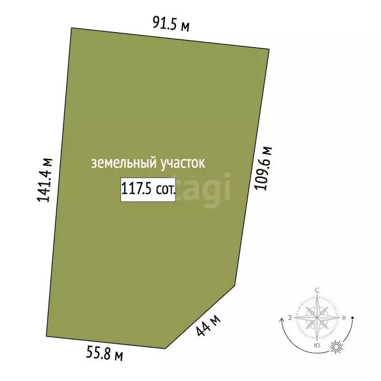 Участок в Кончезеро, территория Пертозерская (130 м) - Фото 1