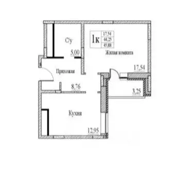 1-к кв. Московская область, Щелково городской округ, Монино пгт ул. ... - Фото 2