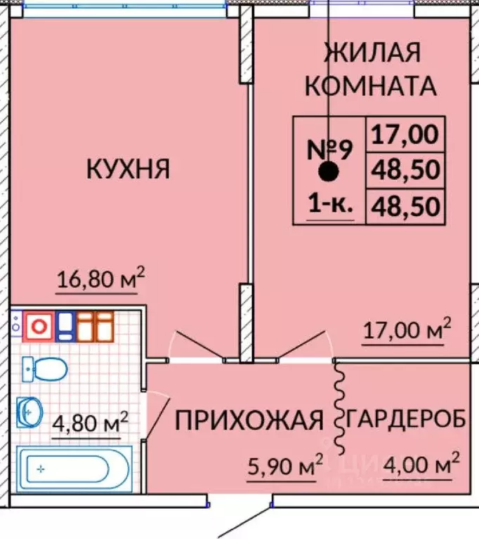 1-к кв. Крым, Судак ул. Инициативных, 80 (48.5 м) - Фото 1