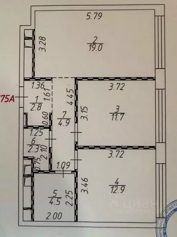 3-к кв. Москва Новоданиловская наб., 8к3 (60.0 м) - Фото 1