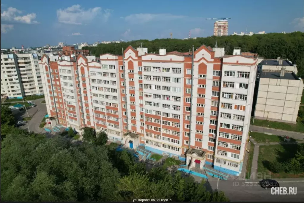 Свободной планировки кв. Чувашия, Чебоксары ул. Короленко, 22к1 (36.4 ... - Фото 1