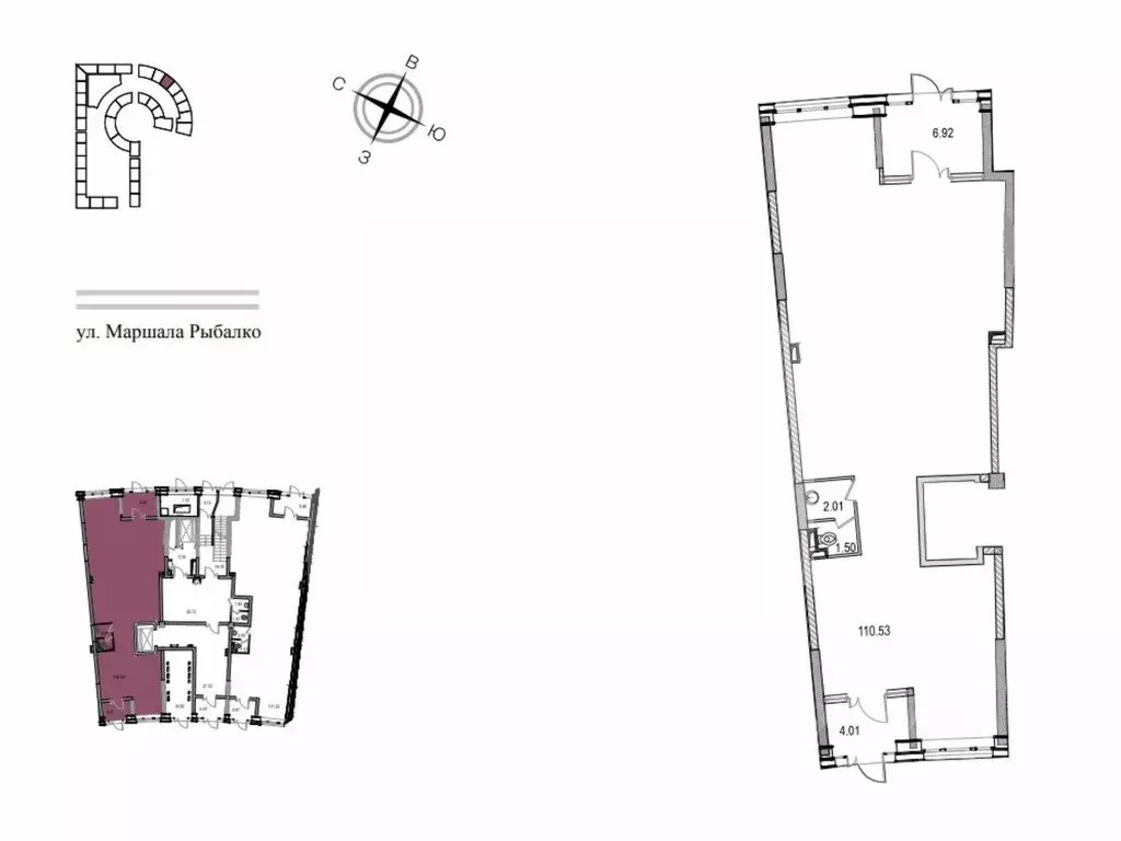 Помещение свободного назначения в Москва ул. Маршала Рыбалко, 2к9 (124 ... - Фото 2
