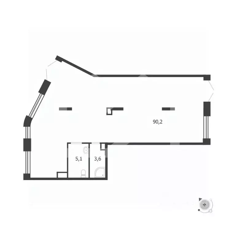 Помещение свободного назначения в Москва 3-я оч., Шагал жилой ... - Фото 2