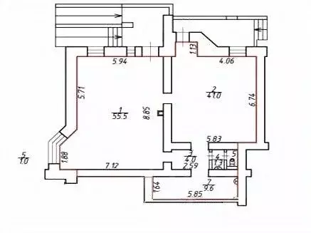 Помещение свободного назначения в Санкт-Петербург Ириновский просп., ... - Фото 2