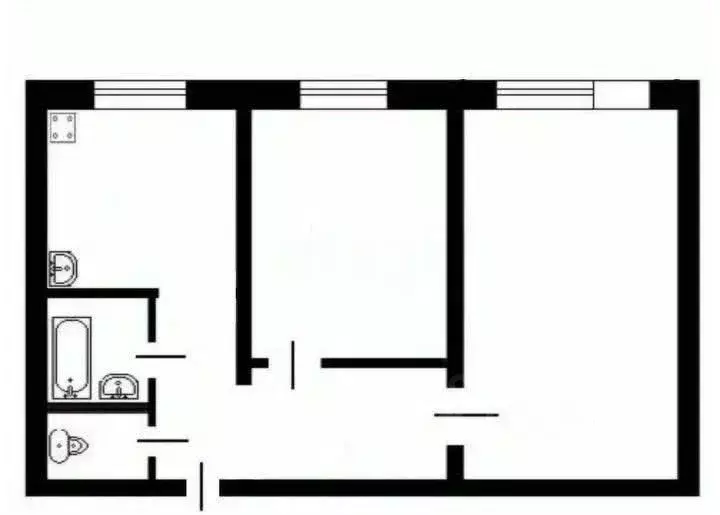 2-к кв. Тульская область, Киреевск Пролетарская ул., 8 (50.0 м) - Фото 2