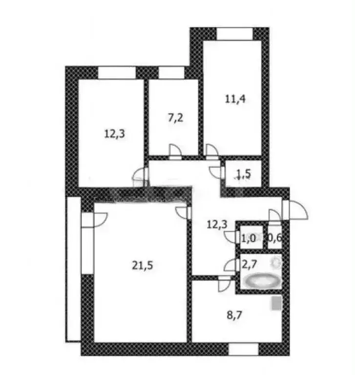 4-комнатная квартира: посёлок Новые Зори, Комсомольская улица, 35 ... - Фото 1