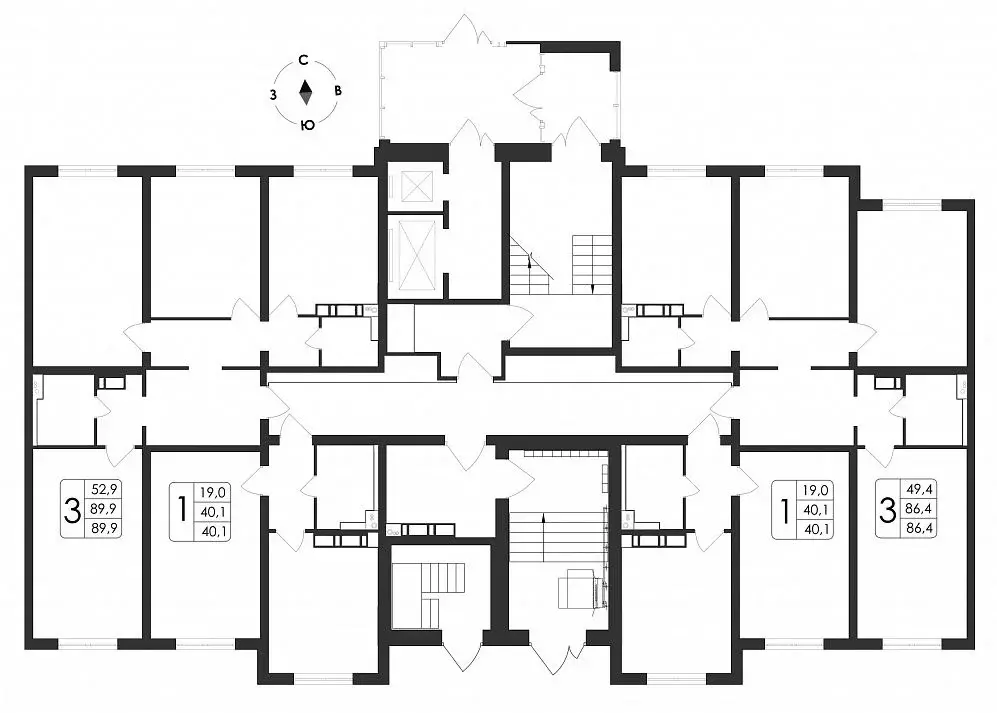 3-к кв. Воронежская область, Воронеж ул. Загоровского, 5/3 (89.9 м) - Фото 2