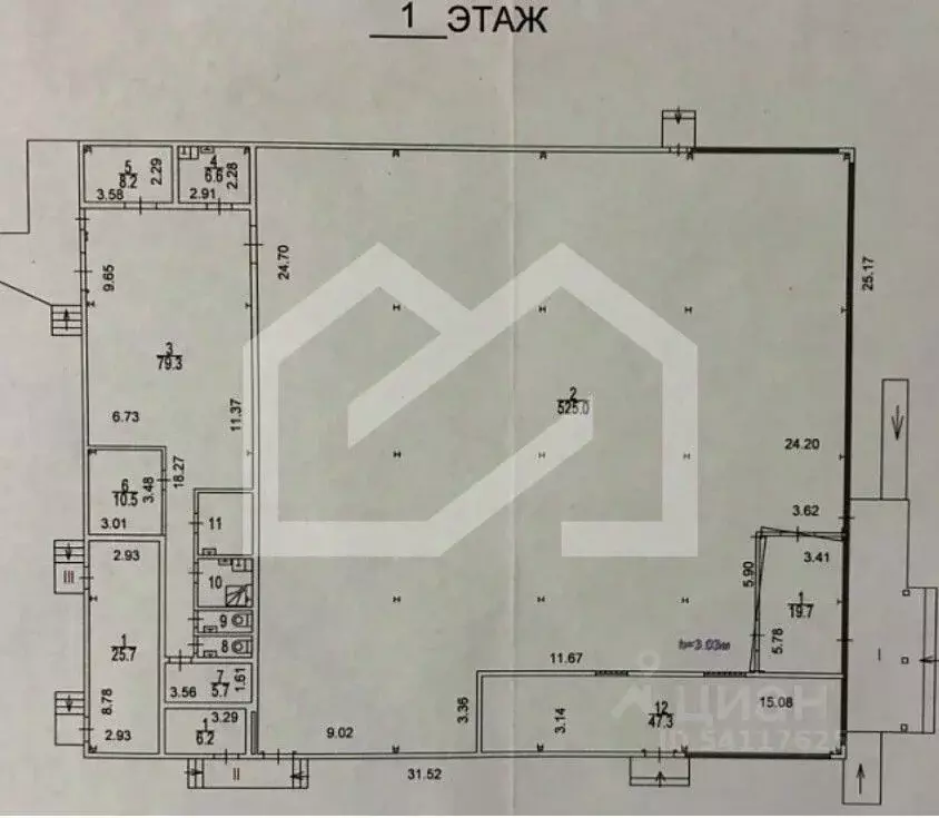 Помещение свободного назначения в Москва Ясеневая ул., 40 (771 м) - Фото 2