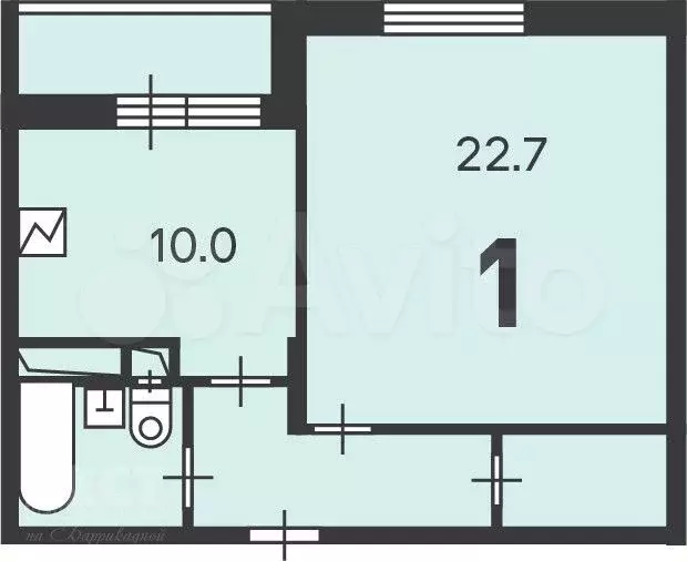 Аукцион: 1-к. квартира, 43,9 м, 9/16 эт. - Фото 0