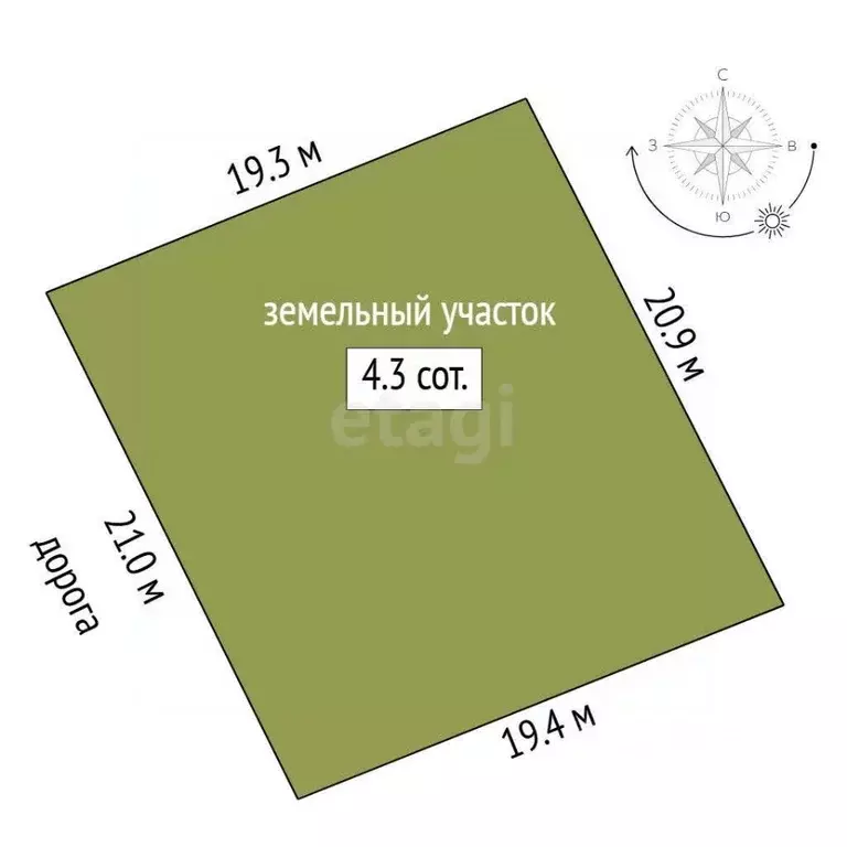 Участок в Тюменская область, Тюменский район, д. Малиновка  (4.32 ... - Фото 1
