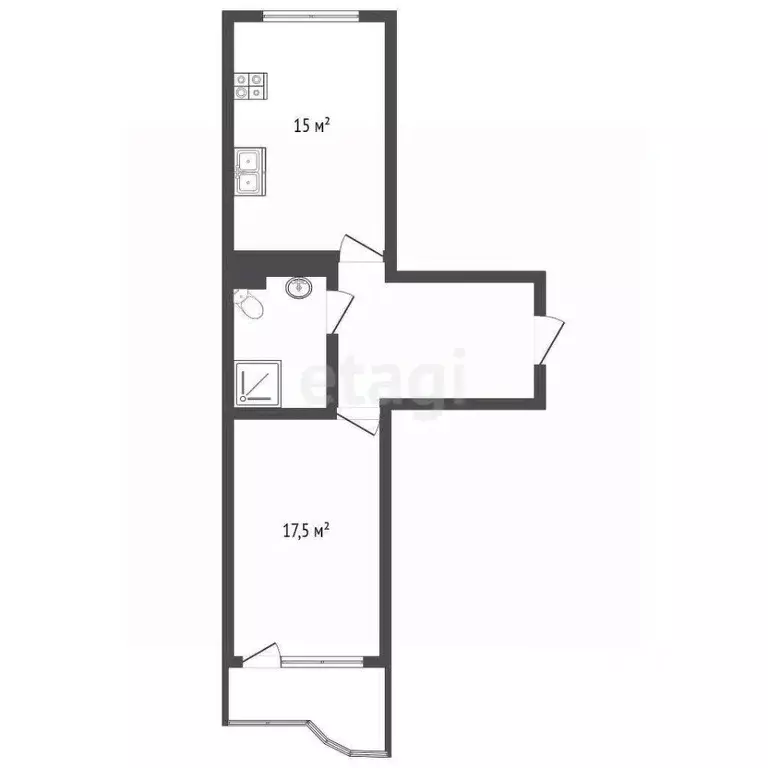 1-к кв. Оренбургская область, Оренбург ул. Геннадия Донковцева, 11 ... - Фото 2