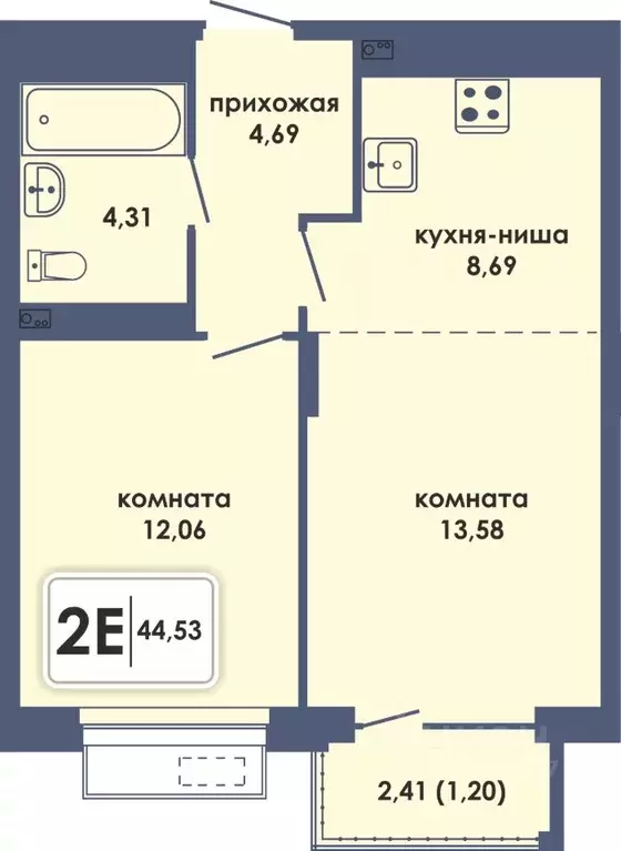 2-к кв. Пермский край, Пермь Камская Долина мкр, Аксиома жилой ... - Фото 0