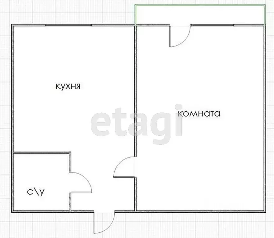 1-к кв. Приморский край, Владивосток ул. Баляева, 34 (33.0 м) - Фото 1