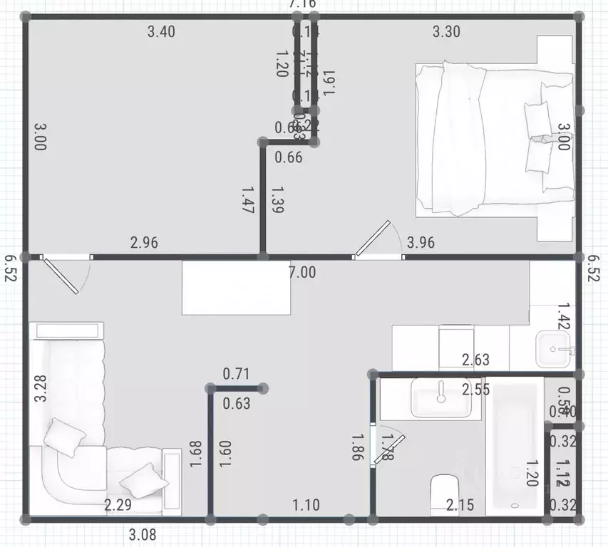 2-к кв. Москва Винницкая ул., 8к3 (43.0 м) - Фото 1