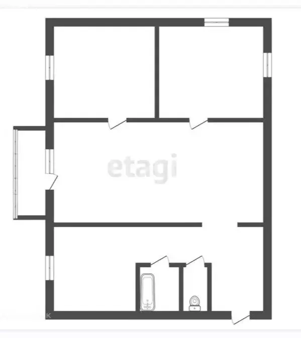 3-комнатная квартира: Златоуст, квартал Северо-Запад, 1-й квартал, 12 ... - Фото 1