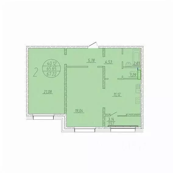 2-к кв. Сахалинская область, Анивский городской округ, с. Новотроицкое ... - Фото 0