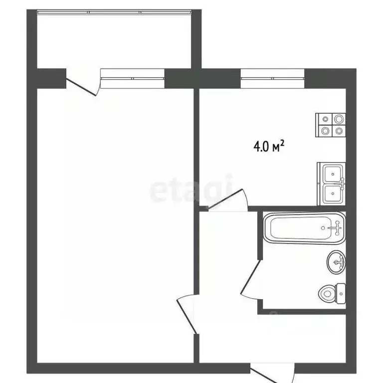 1-к кв. Ярославская область, Ярославль ул. Свердлова, 45 (20.5 м) - Фото 1