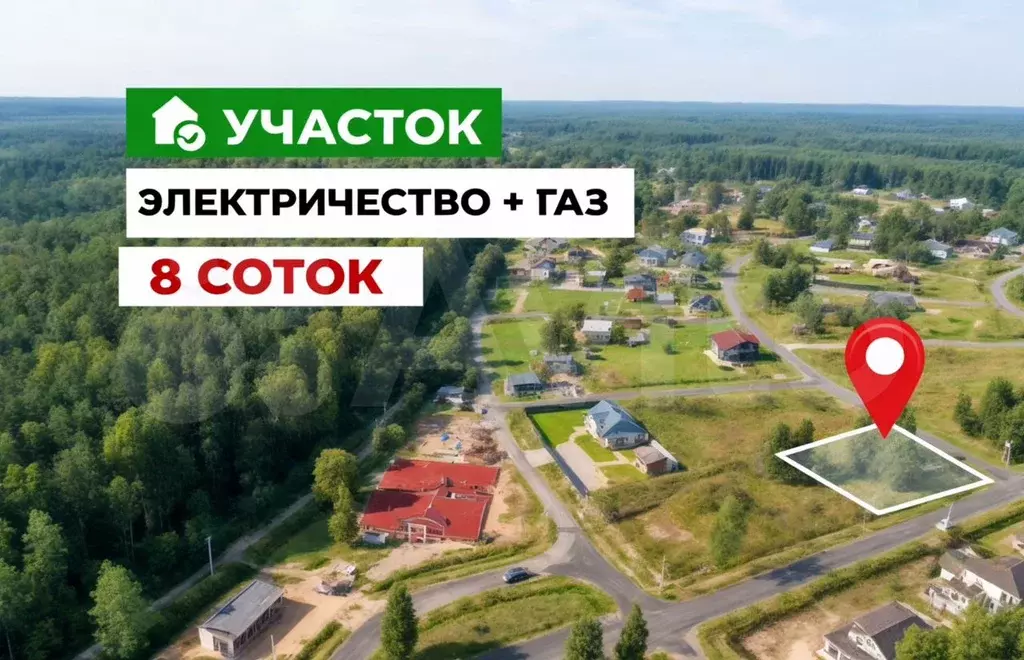 Участок 8 сот. (ИЖС) - Фото 0