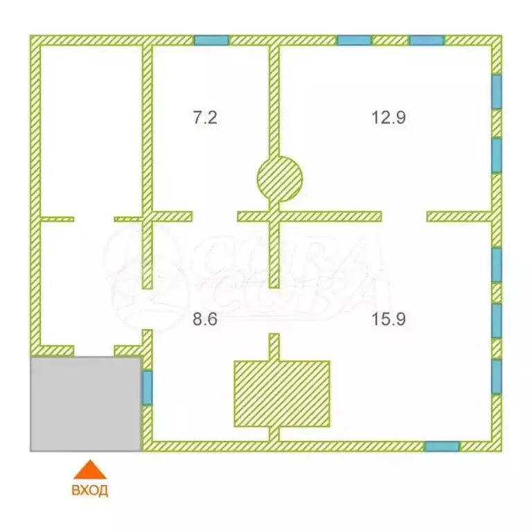 Дом в Свердловская область, Тугулымский муниципальный округ, посёлок ... - Фото 2