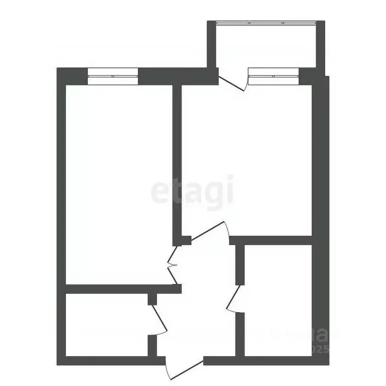1-к кв. Владимирская область, Ковров Комсомольская ул., 106 (42.1 м) - Фото 0