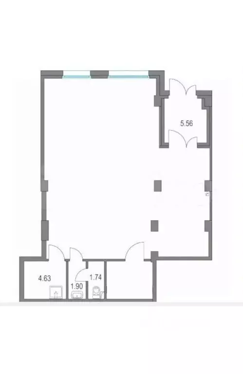 Помещение свободного назначения в Санкт-Петербург Богатырский просп., ... - Фото 2