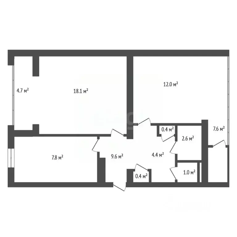 2-к кв. Севастополь ул. Героев Бреста, 41 (62.6 м) - Фото 2