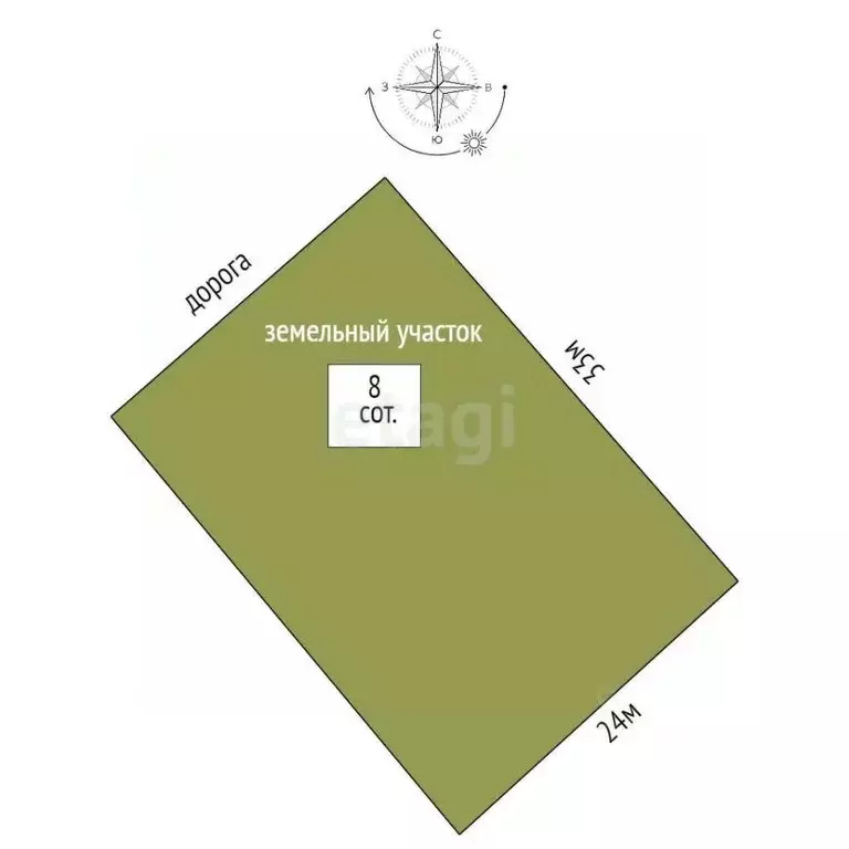 Участок в Ростовская область, Азовский район, с. Александровка  (8.0 ... - Фото 1