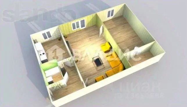 2-к кв. Иркутская область, Ангарск 86-й кв-л, 14 (45.0 м) - Фото 2