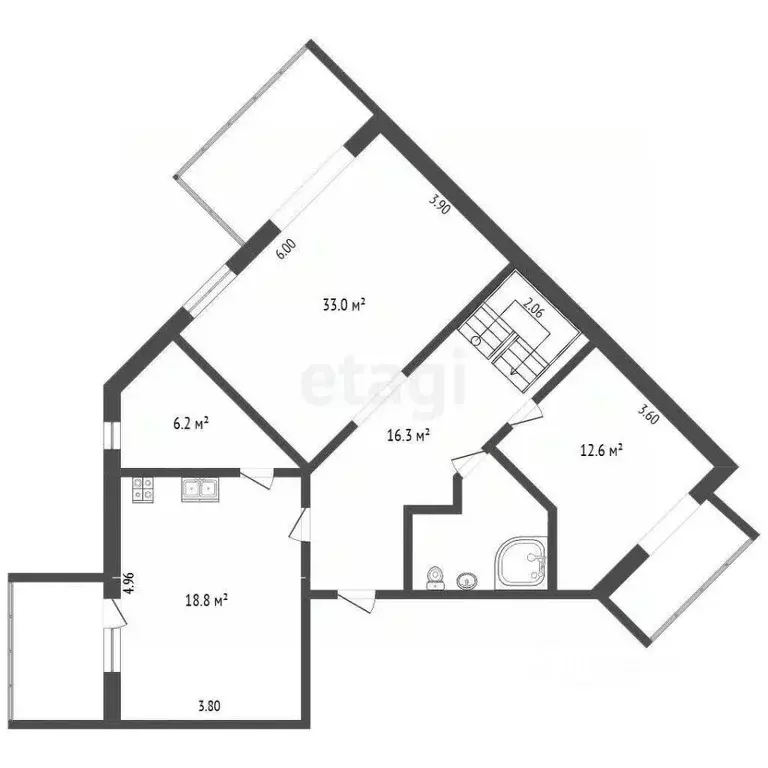 5-к кв. Крым, Симферополь ул. Киевская (180.7 м) - Фото 2