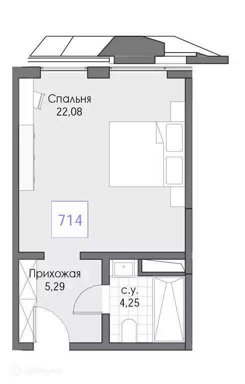 Продаётся 1-к квартира, 31.62 м - Фото 0