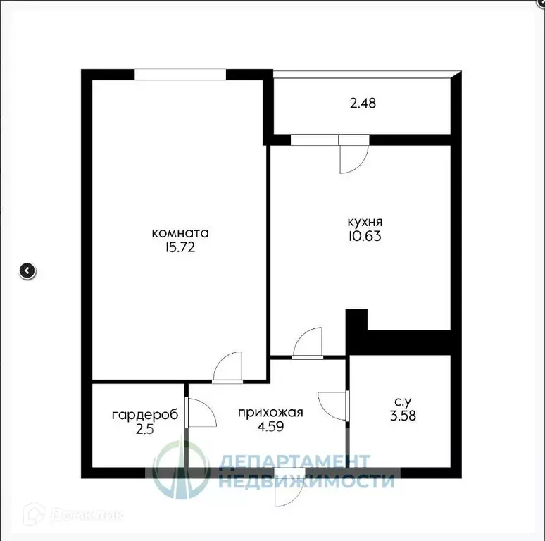 Продаётся 1-к квартира, 38.9 м - Фото 1