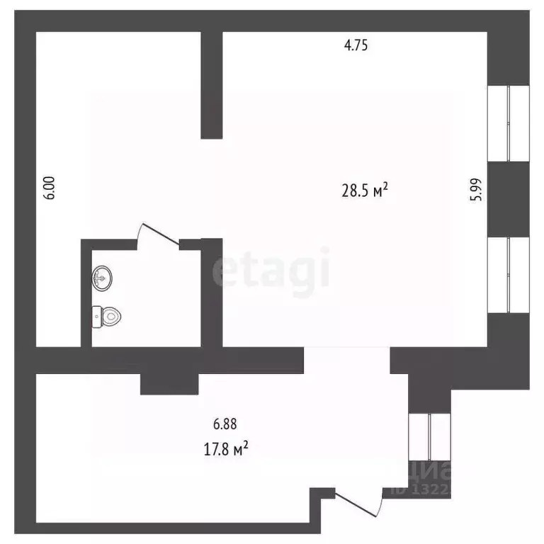 Помещение свободного назначения в Вологодская область, Вологда ... - Фото 1