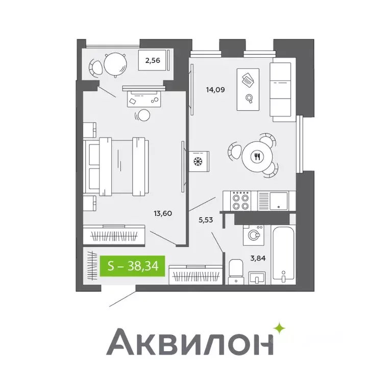 1-к кв. Архангельская область, Архангельск просп. Обводный Канал ... - Фото 0