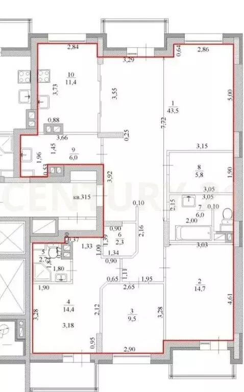4-комнатная квартира: Ульяновск, улица Минаева, 48А (116.3 м) - Фото 1