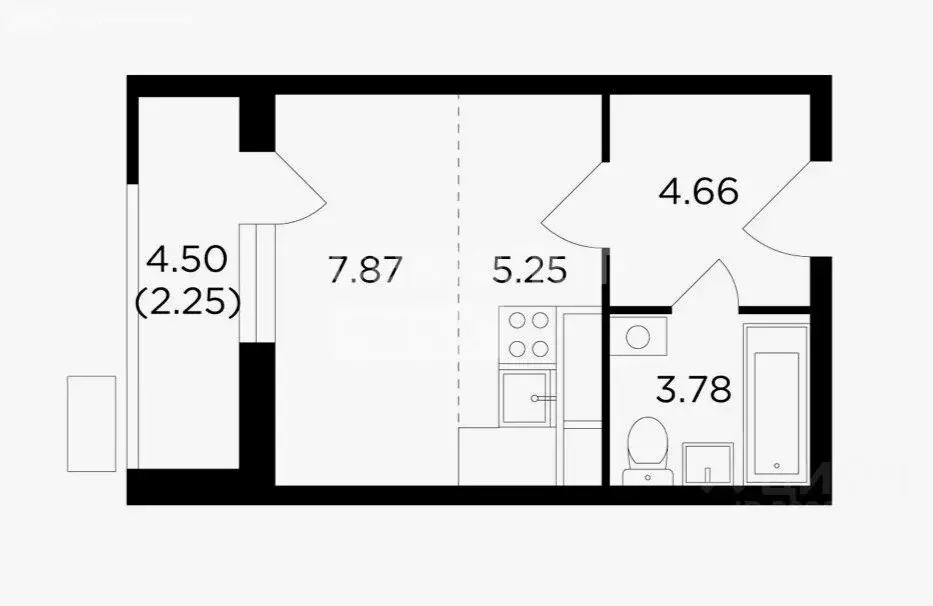 Квартира-студия: Апрелевка, Ясная улица, 1к2 (24 м) - Фото 2