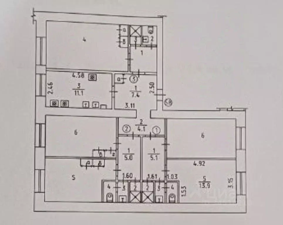 Комната Удмуртия, Ижевск ул. Карла Маркса, 316 (13.9 м) - Фото 1