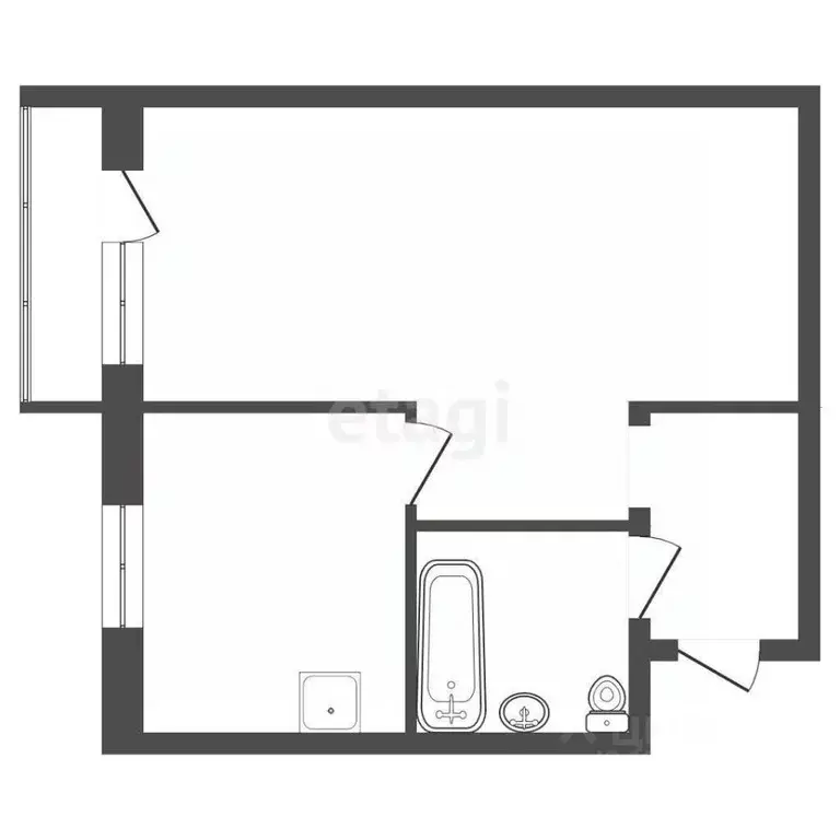 1-к кв. Красноярский край, Красноярск имени газеты Красноярский ... - Фото 2