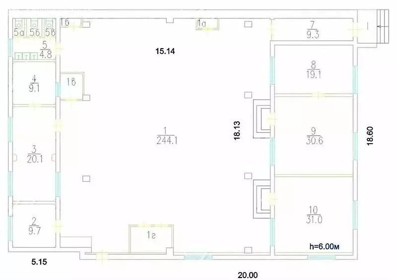 Офис (390 м) - Фото 1