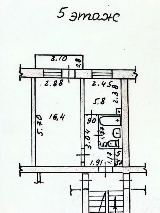 1-к кв. Хакасия, Саяногорск Саяногорск городской округ, Заводской мкр, ... - Фото 2