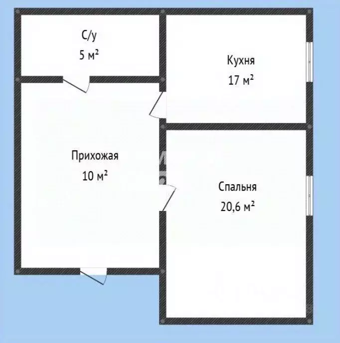 1-к кв. Дагестан, Махачкала ул. Огарева, 30 (52.0 м) - Фото 2