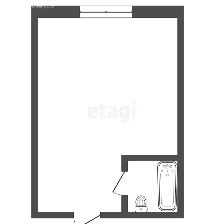 1к в -комнатной квартире (17 м) - Фото 1